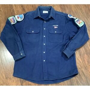 Vintage Private Property Flannel Shirt Adult  Mens USA Made Look At Measurements
